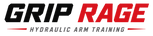 Grip Rage hydraulic arm training logo on a white background